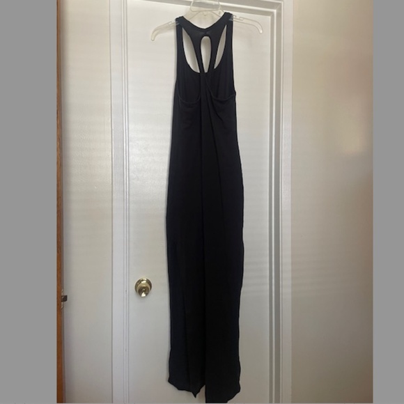 Lululemon Black Maxi Dress Restore & Revitalize Slits Sleeveless - Picture 6 of 8